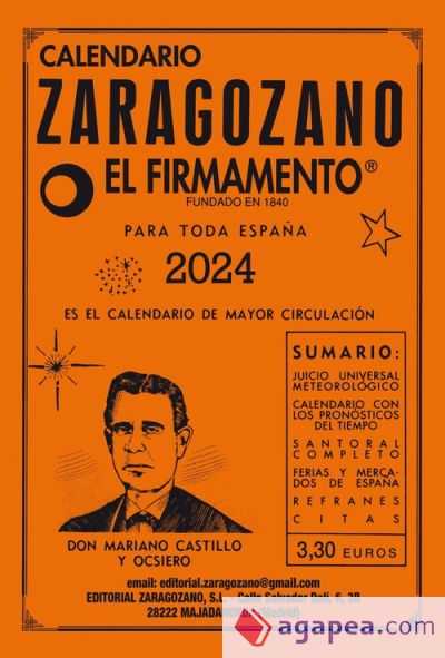 Calendario Zaragozano 24. El firmamento