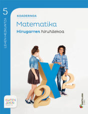 Portada de KOADERNOA MATEMATIKA 5 HIRUGARREN HIRUHILEKOA EGITEN JAKIN