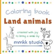 Portada de Land animals Coloring book