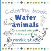 Portada de Water animals Coloring book