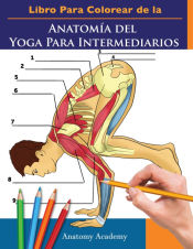 Portada de Libro Para Colorear de la Anatomía del Yoga Para Intermediarios