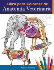 Portada de Libro para colorear de anatomía veterinaria