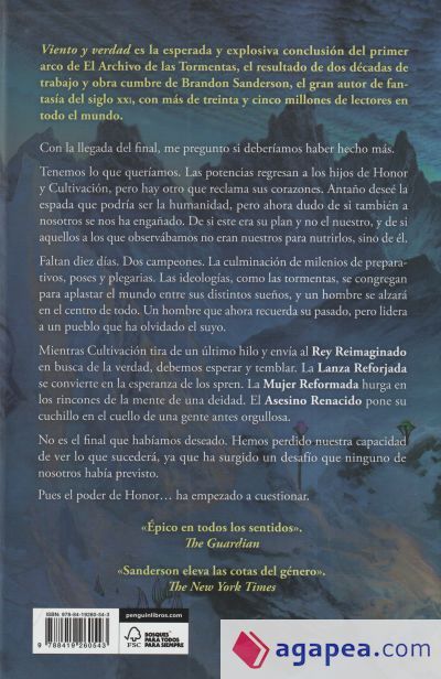 VIENTO Y VERDAD ( EL ARCHIVO DE LAS TORMENTAS 5 )