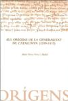 orígens de la Generalitat de Catalunya (1359-1413)/Els