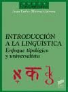 Introducción a la lingüística. Enfoque tipológico y universalista