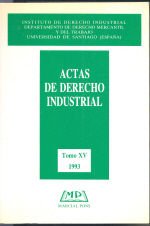 Actas de derecho industrial, n. 15, año 1993-94