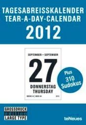 Portada de Calendario 2012. Tear A Day