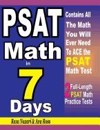 Portada de PSAT Math in 7 Days: Step-By-Step Guide to Preparing for the PSAT Math Test Quickly