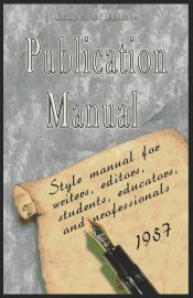 Portada de Publication Manual - Style Manual for Writers, Editors, Students, Educators, and Professionals 1957